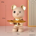 IuWF yF̃N}zN}̒u[gCz[_fR[VfXNANZT[JCC[fR[Vj[C[Mtg yBrown bearzBear Figurine Cartoon Storage Tray Resin Sculpture for Home Modern Decoration Desk Accessories