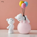 オブジェ 【C】インテリアアニマルスタチューモデルホームデコレーションアクセサリーカワイイルームデコレーションクリスマスデコレーションギフト用バルーンベアフィギ...