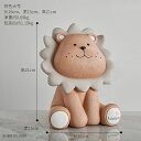 オブジェ 【21cm-ブラウンライオン】ライオンフィギュア貯金箱ホームデコレーションアクセサリーレジンエイマルモデル子供用貯金箱コインバンク子供用バースデーギフ...