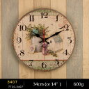 K[fjO y3407zBe[W34cmی^ؐǊ|vArAԍƒǂƂ̊yԃhvg14C`v y3407zVintage 34cm Round Home Decor Wooden Wall Clock With Arabic Number and Good Time With Good Friend London Printed 14 Inc