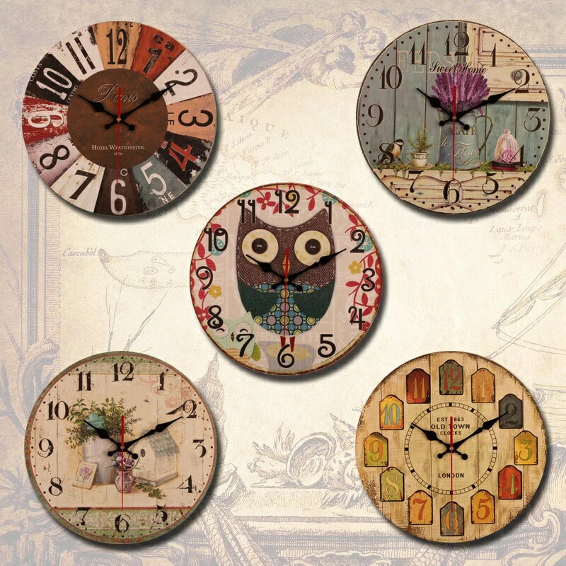 ガーデニング 【3454】ヴィンテージ34cm丸型室内装飾木製壁掛け時計アラビア語番号と仲良しとの楽しい時間ロンドンプリント14インチ時計 【3454】Vintage 34cm Round Home Decor Wooden Wall Clock With Arabic Number and Good Time With Good Friend London Printed 14 Inc