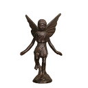 K[fjO yAeB[NubNzۂvȃ{gx[X̒Sdt@[nEXRNVK[fz[ItBXfXNfR[VGWFtBMA yantique blackzCast Iron Fairy Statue With Round Sturdy Bottom Base Farm House Collec