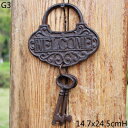 K[fjO yG3zBe[WfpȒSL[bN[bpz[K[fR[q[o[Ǒwr[L[z_[y_g yG3zVintage Rustic Cast Iron Keys Lock Decor Ornament European Home Garden Coffee Bar Wall Decor Handmade Heavy Key C