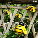 ガーデニング 【bee】手作り黄赤黒鉄蜂甲虫4点セット家の庭の装飾動物の置物小中大サイズ 【bee】Handmade Yellow Red Black Iron...