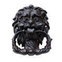 K[fjO yfpzSʌփmbJ[CItFCXfUChKdグ12.5x17cmH_Ƃ̒呕pAJX^C yblack rusticzBlack Cast Iron Front Door Knocker Lion Face Design Rustproof Finish 12.5x17cmH American Style For Farmhouse Garden