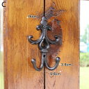 K[fjO yCzgȒSt[fXǊ|nK[2tAeB[NfpȉƂ̒̕ǑtbN4fUC yCzRetro Cast Iron Fleur De Lis Wall Hook With Two Hangers Handmade Antique Rustic Home Garden Wall Decorative Metal Hooks 4 Des