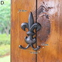 K[fjO yDzgSt[fXEH[tbNnK[2AeB[Nfpȃz[K[fEH[fReBu^tbN4fUC yDzRetro Cast Iron Fleur De Lis Wall Hook With Two Hangers Handmade Antique Rustic Home Garden Wall Decora