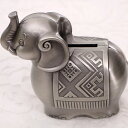 K[fjO ̓̃fUCɍ܂ꂽG{XHꂽeNX`[AeB[Ns[^[Gt@gVFCv^oN{bNXqpRC[P[X Antique Pewter Elephant Shape Metal Bank Box With Embossed Texture Carved On Zinc All