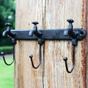 K[fjO yAeB[NubNzSǊ|tbN3nK[t[sAnhChAeB[NubNz[K[ffR[V^bN yantique blackzCast Iron Water Faucet Wall Mounted Hook With Three Hangers European Handmade A