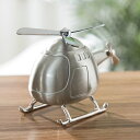 K[fjO AeB[Ns[^[bLJ[̃wRv^[`󈟉RCoN{bNX̎q̒j̎q̎q̂߂̃GKgȃMtg̎[P[X Helicopter Shape Zinc Alloy Coins Bank Box In Antique Pewter Plating Color Elegant Gift For Girl Bo