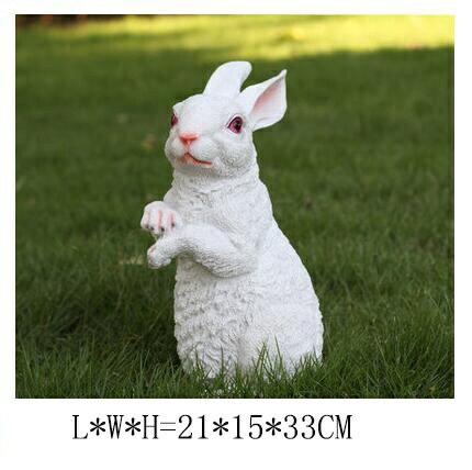 ǥ˥ style3-Whiteۥȥɥǥ󥷥ߥ졼󥢥˥ޥ륹ץ㡼쥸ۥ磻ȥӥåȥʥձʪݼʥǥ졼 style3-WhiteOutdoor Garden Simulation Animal Sculpture Resin White Rabbit Ornaments Kindergarte