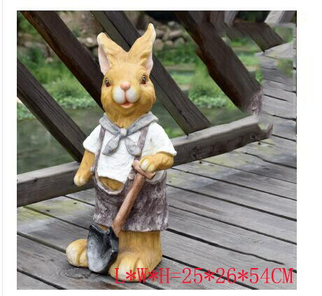 ガーデニング 【style7】ヴィラコートヤードシミュレーション動物装飾品レジン漫画ウサギ植木鉢デコレーションガーデンランドスケープパーク彫刻工芸品アート 【s...