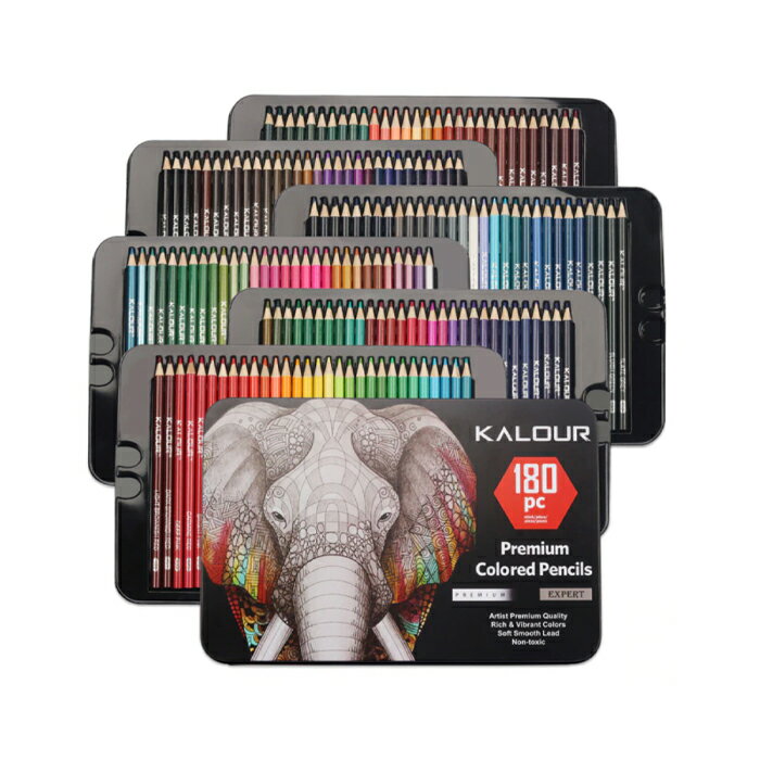 乐天商城 - 色鉛筆 色えんぴつ 油性色鉛筆 セット 色鉛筆 180 Colors/油性180色 [送料無料 輸入品] イラスト 塗り絵 ぬりえ