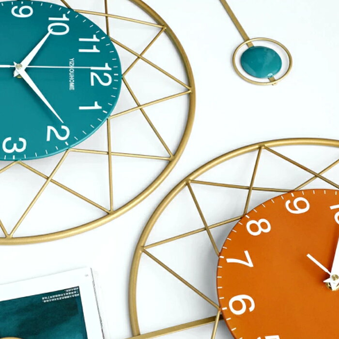 掛け時計 振り子時計 壁掛け 壁掛け時計 おしゃれ モダン 北欧風 振り子時計/QUARTZ ブラック/black [送料無料 輸入品] 時計 とけい クオーツ クウォーツ [2]