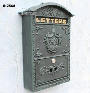 郵便ポスト 壁付け 郵便受け ポスト 壁掛け レトロ 北欧風 ヴィンテージポ風スト ブルー[送料無料 輸入品]