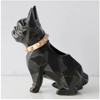 おもしろ ペン立て かわいい おしゃれ オフィス 北欧風 犬 ペンスタンド フレンチブル Black/ブラック 黒 [送料無料 輸入品] 犬グッズ 飾り 装飾 インテリア雑貨 リビング 寝室 部屋