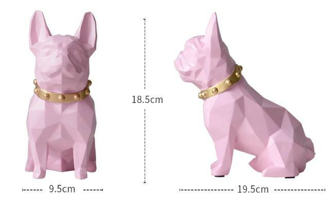 貯金箱 おしゃれ インテリア 北欧風 かわいい コインバンク 犬 フレンチブル Black...