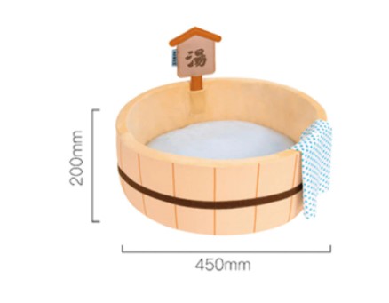 猫ベッド ネコベッド ねこベッド キャットベット キャットベッド 温泉風猫ベッド サイズ：約45cm×45cm×20cm [送料無料 輸入品] 猫用品 サークル 円形
