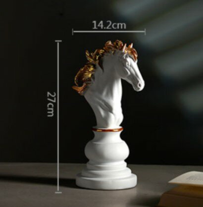 置物 おしゃれ インテリア 大きい 飾り 雑貨 北欧風 モダン オブジェ 玄関 置き物：チェス ホワイト・..