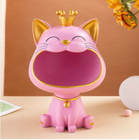 乐天商城 - 小物入れ オシャレ おしゃれ かわいい インテリア オブジェ 雑貨 小物収納 卓上小物入れ 猫ピンク/2 [送料無料 輸入品] 置物 玄関