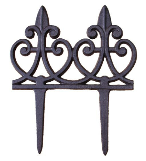 花壇 フェンス 柵 囲い 仕切り ガーデンフェンス ガーデニング フェンス 北欧風ガーデンフェンス サイズ: 25.5x0.7x29.5cmH [送料無料 輸入品] かだん おしゃれ