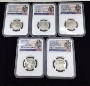 2022-S NGC PF70 ウルトラ カメオ アメリカン レディース 5 コイン セット