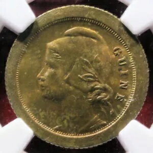 ギニアビサウ (ポルトガル領ギニア) 1933 5c NGC MS 64 RB