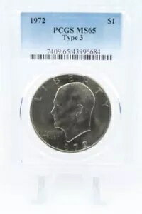 1972-P PCGS MS65 タイプ 3 アイゼンハワ