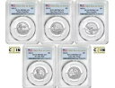2022 S クラッド プルーフ アメリカン レディース 5 コイン クォーター セット PCGS PR70DCAM 初日