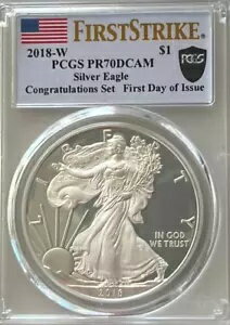 2018-W Silver Eagle PCGS PR-70 DCAM from Congrat