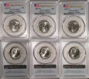 2023 PDS ベッシー コールマン 25c PCGS MS67 アメリカン レディース クォーター セット ファースト ストライク
