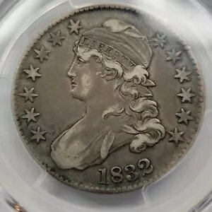 1832 50c キャップドバスト ハーフダラー PCGS VF35 小文字 オリジナル表面 *G650