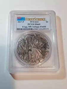 2017-P $2 PCGS PR69 ツバル フリッグ 北