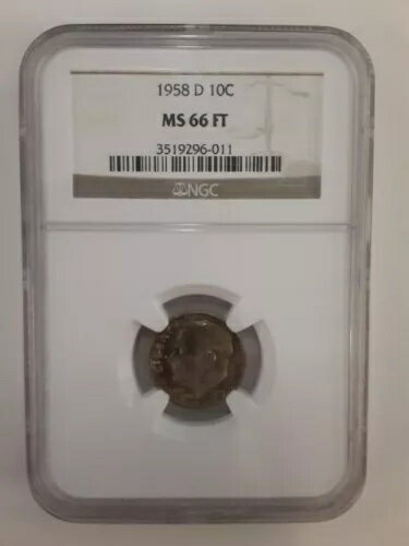 1958-D 10c 롼٥  MS66 FT (եȡ) NGC 90% С (642)