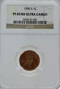 1999 S 1c リンカーン セント プルーフ PR 69 RD ウルトラ カメオ #1095