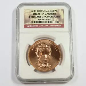 2011 NGC UNC ルクレティア・ガーフィールド - 第一配偶者シリーズ銅メダル #47822A