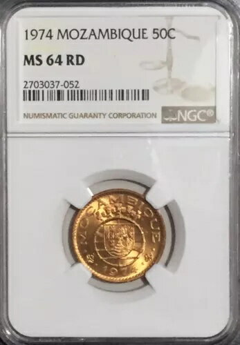 1974 MS64 RD モザンビーク 50 センタボス NGC KM #89