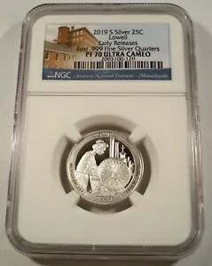 2019-S 25c .999 С NGC PF70UCAM Ω ץ롼  PR 70 DC