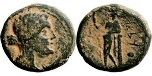 ?? ベレニケ2世-プトレマイオス3世の妻-フェニキア-紀元前166-151年-19mm/9.15g-F-T_G_COINS!