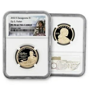 2022 ネイティブ アメリカン ドル イーリー パーカー - プルーフ - NGC 70