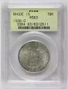 1936 D クラシック記念プロビデンス、ロードアイランド州、300 周年 PCGS MS-63 R