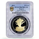 ブルガリア 10 レバ シンガー ゲーナ ディミトロワ ミュージック 金貨 PR67 PCGS 銀貨 2011