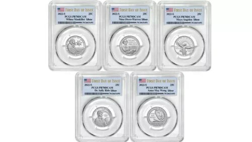 2022 S シルバー プルーフ アメリカン レディース クォーター セット、PCGS PR70DCAM FDOI