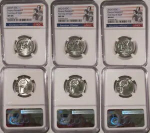 2023 P D S エレノア・ルーズベルト 25c NGC MS66 アメリカ女性クォーター 初日号
