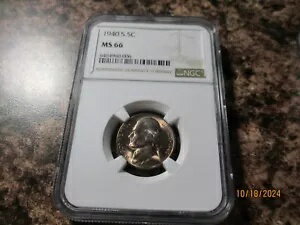 1940-S ジェファーソン ニッケル NGC MS 66 006