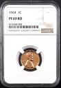 1964 プルーフ リンカーン セントが NGC によって認定された PF 69 RD! SKU 83003