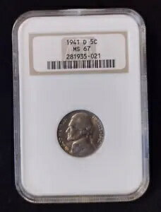 1941 D MS 67 NGC ジェファーソン ニッケル