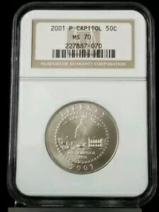 2001 P CAPITOL 50C ǰϡ NGC MS70 #2293