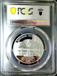 PCGS PR69 オーストリア 2004 ローマ劇場 シルバー 10 E ヘルブルン城 プルーフ PF69 !!