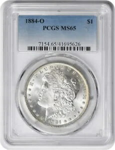 1884-O モーガン シルバー ダラー MS65 PCGS